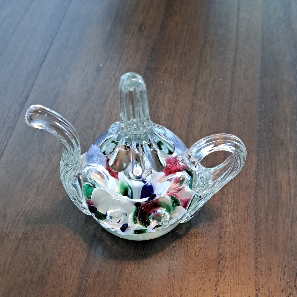 JOE ST. CLAIREGlass Art Piece with Multicolor Accents